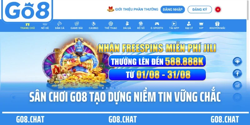 Sân chơi GO8 tạo dựng niềm tin vững chắc